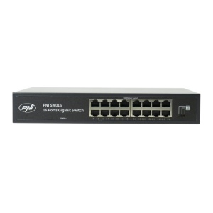 Switch PNI SW016, 16 x 10/100/1000 Mbps, Gigabit, carcasa metalica - Img 6