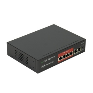 Switch POE PNI SWPOE42, 4 porturi POE 100 Mbps si 2 porturi UP Link 100 Mbps, 65W, functie AI Extend pana la 250m, protectie fulger 4kV - Img 8