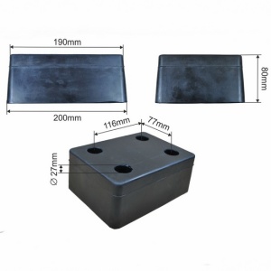 Tampon cauciuc 200x150 mm