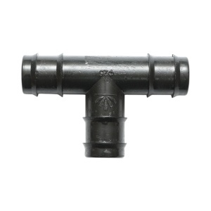Teu conector stut egal tub picurare 25x25x25mm pentru sisteme de irigatii