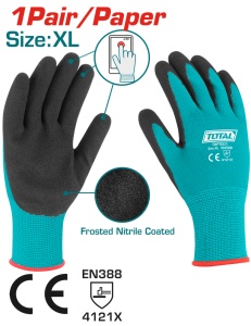 TOTAL - MANUSI DE PROTECTIE - NITRIL + TEXTIL - XL