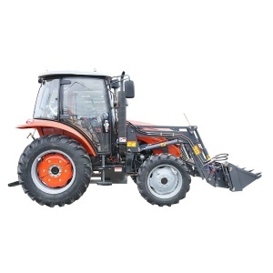 Tractor 90CP, 4x4 cu incarcator frontal, cabina inchisa, roti 14.9-30/9.5-24 - Img 5