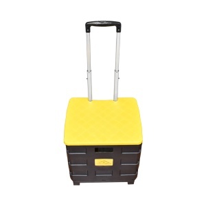 Troler compact din plastic pentru cumparaturi - Img 5