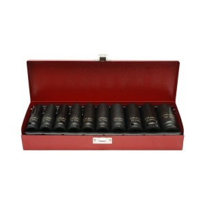 Trusa chei tubulare de impact lungi 10-24mm, patrat 1/2 inch Cr-Mo 10 piese Breckner Germany - Img 2