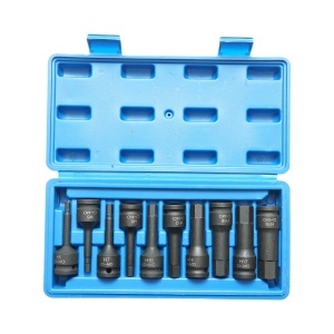 Trusa chei tubulare hexagonale de impact H5-H19 Cr-MO 10 piese Breckner Germany - Img 2