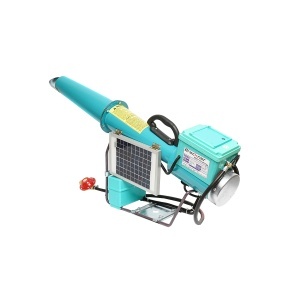 Tun electric pe baterie cu incarcare la panou solar, explozie pe gaz pentru speriat pasari Breckner Germany - Img 6