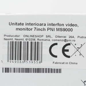 Unitate interioara interfon video PNI MS9000, monitor 7 inch, compatibil cu unitate exterioara PNI UMS9000 - Img 3