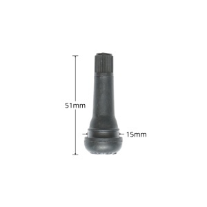 Valva roata tubeless EPDM cu insertie alama 51mm TR414