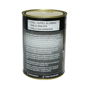 Vopsea email anticoroziva 3 in 1 maro ciocolatiu lucios pentru metal 2kg, direct pe rugina, pe baza de apa Breckner Germany - Img 4