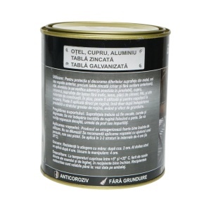 Vopsea email anticoroziva 3 in 1 maro roscat pentru metal 750g, direct pe rugina, pe baza de apa Breckner Germany - Img 4