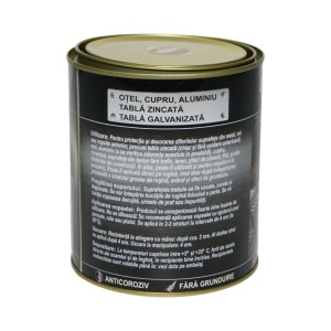 Vopsea email anticoroziva 3 in 1 rosu 250 pentru metal 750g, direct pe rugina, pe baza de apa Breckner Germany - Img 4