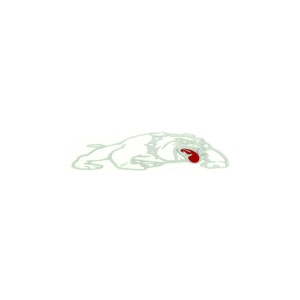 Abtibild "Bulldog" alb reflectorizant