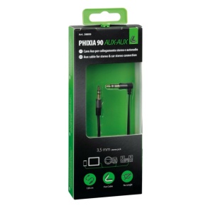 Adaptor 90°, AUX-AUX cable - 120 cm - Negru - Img 3