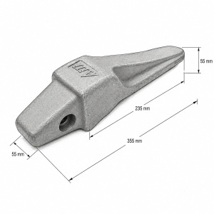 Adaptor dinte cupa Caterpillar J300 cod OEM 1U1304 - Img 4
