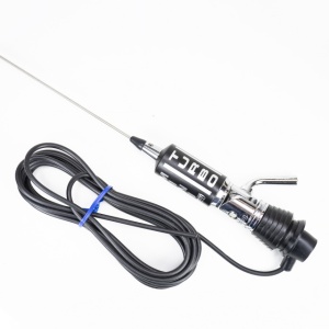 Antena CB LEMM MiniTurbo AT-1002, lungime 110 cm, castig 2dB, 26.5-27.5Mhz, 200W, cablu RG58 4m, fabricata in Italia - Img 3
