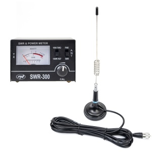Antena CB PNI ML29, 34 cm, magnet 70mm si reflectometru PNI SWR-300 pentru masurare SWR, negru - Img 4