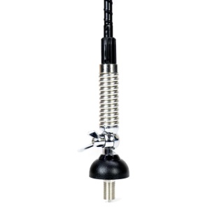 Antena CB PNI S60 cu fluture, lungime spic 59 cm, cu montura, cablu 4 m si mufa PL, fibra de sticla - Img 2