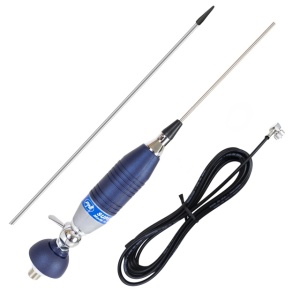 Antena CB Sirio SUPER 9 cu fluture, lungime 155 cm, 27 - 28.5 MHz, 250W, montura, cablu RG58 de 4m si mufa PL259 incluse