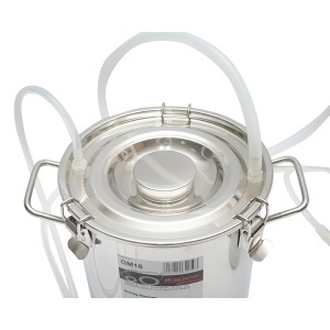 Aparat de muls cu 1 post si bidon de inox 5L pentru capre, oi - Img 2