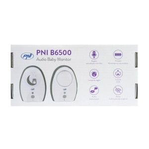 Audio Baby Monitor PNI B6500 wireless, intercom, cu lampa de noapte, functie Vox si Pager, sensibilitate microfon reglabila - Img 3