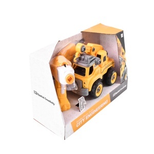 Autospeciala macara cu telecomanda jucarie de constructie care se monteaza DIY - Img 12