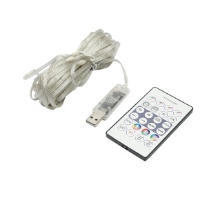 Banda LED smart 2W/m 5V cu telecomanda, control muzical, bluetooth, aplicatie USB, 10m RGB+IC IP68 Breckner Germany - Img 2