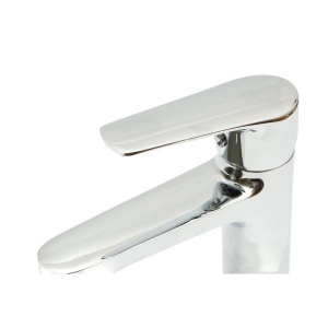 Baterie lavoar baie Premium din cupru, design rotund, monocomanda, crom lucios, furtunuri incluse - Img 9