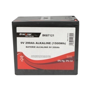 Baterie uscata alcalina 9V, 200Ah pentru gard electric Breckner Germany