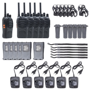 Bax cu 8 bucati kit 6 statii radio portabile PNI PMR R40 PRO acumulatori, incarcatoare si casti incluse - Img 15