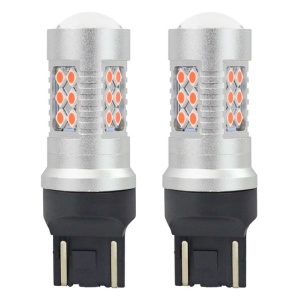 BEC LED CANBUS 24SMD 3030 T20 7443 WR21/5W rosu 12/24V