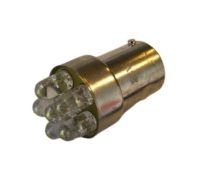 Bec LED POZITIE 24V 20mA BA15s G18 alb- TRIFA
