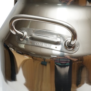 Bidon de inox pentru lapte cu capac 40L aparat de muls vaci Breckner Germany - Img 5