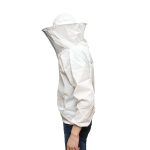 Bluza apicola alba cu masca de protectie marimea XXL - Img 2