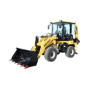 Buldoexcavator articulat compact 1.8T, motor diesel 61CP Euro 5 cu brat excavator, cupa frontala, furci paleti, picon hidraulic Breckner Germany - Img 2
