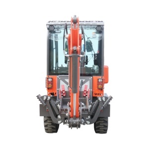 Buldoexcavator articulat compact 2.8T, motor diesel 50CP, cupa frontala si brat excavare spate THOR - Img 5