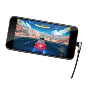 Cablu 90° Usb > Usb Type-C - 200 cm - Negru - Img 2
