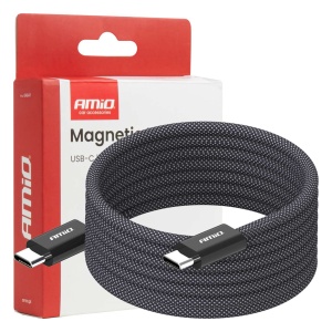 Cablu de incarcare USB-C – USB-C 60W 200cm Amio