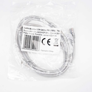 Cablu de retea UTP CAT6 PNI U0615, Patch, mufat 2xRJ45, 8 fire x 0.5 mm, 1.5m - Img 3