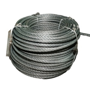 Cablu troliu otel 6x25 fi 11mm cu inima metalica 80m/rola