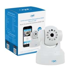Camera supraveghere PNI SmartHome SM460 pan & tilt 720p controlabila prin internet, inregistreaza foto-video pe telefon - Img 6