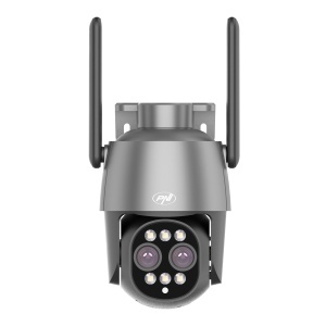 Camera supraveghere video PNI House IP574 cu Wi-Fi, PTZ, dual lens 4MP + 4MP, zoom optic 10X, IP65