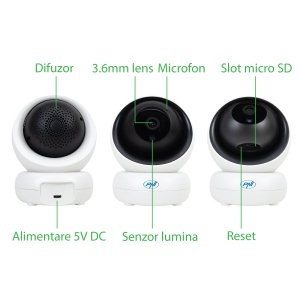 Camera supraveghere video PNI IP735 3Mp cu IP P2P PTZ wireless, slot card microSD, control din aplicatie - Img 7