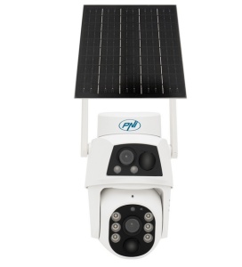 Camera supraveghere video PNI IP894 4G PTZ, dual lens 2MP + 2MP, panou solar 5.5W, acumulator bloc 8000mAh - Img 2