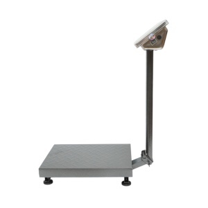 Cantar electronic de podea 150kg tip platforma 400x300mm cu brat pliabil, afisaj LCD Breckner Germany - Img 3