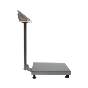 Cantar electronic de podea 150kg tip platforma 400x300mm cu brat pliabil, afisaj LCD Breckner Germany - Img 7