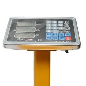 Cantar electronic de podea tip platforma 350 Kg cu brat pliabil, ecran LCD Breckner Germany - Img 5