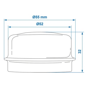 Capac butuc Ø52mmx26mm compatibil Knott/Hahn/Nieper - Img 4