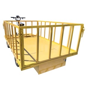 Carucior platforma electrica transport marfa 800W, 40V, 2.5x1.25m sarcina maxima 1000Kg THOR - Img 3