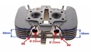 Chiulasa ATV Jialing 250cc (2 pistoane) - Img 2