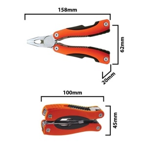 Cleste multifunctional 16-in-1, culoare portocalie. - Img 3